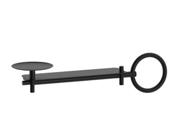 BUCK - Bathroom shelf with soap dish and towel holder by EVER Life Design - view 2